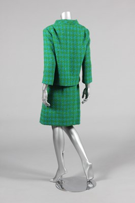 Lot 158 - A Pierre Cardin green and blue houndstooth...