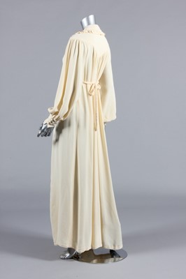 Lot 184 - An Ossie Clark for Radley ivory moss crepe...