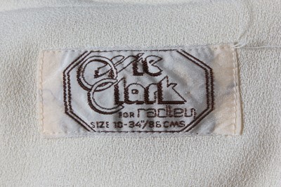 Lot 184 - An Ossie Clark for Radley ivory moss crepe...