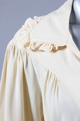 Lot 184 - An Ossie Clark for Radley ivory moss crepe...