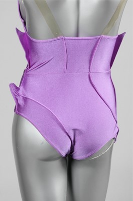 Lot 160 - A Thierry Mugler purple polyamide jersey...