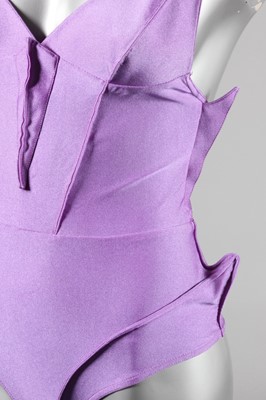 Lot 160 - A Thierry Mugler purple polyamide jersey...