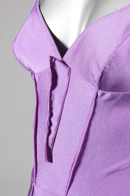 Lot 160 - A Thierry Mugler purple polyamide jersey...