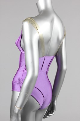 Lot 160 - A Thierry Mugler purple polyamide jersey...