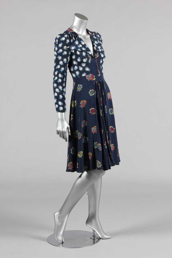 Lot 183 - An Ossie Clark/Celia Birtwell forties inspired...