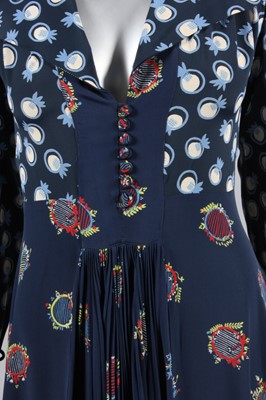 Lot 183 - An Ossie Clark/Celia Birtwell forties inspired...