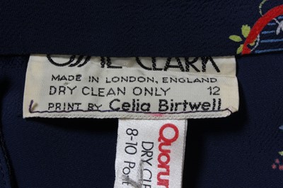 Lot 183 - An Ossie Clark/Celia Birtwell forties inspired...