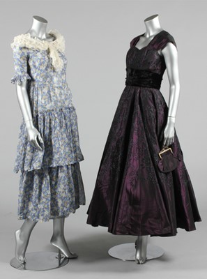 Lot 181 - An ivory tulle bridal gown, circa 1934,...