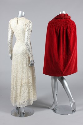 Lot 181 - An ivory tulle bridal gown, circa 1934,...