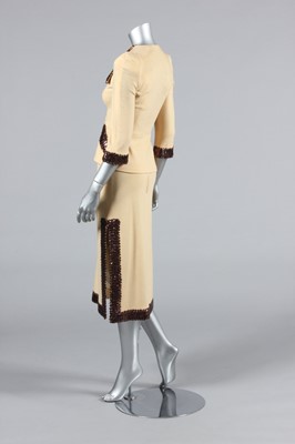 Lot 159 - A Biba 1940s-style mustard wool jersey skirt...