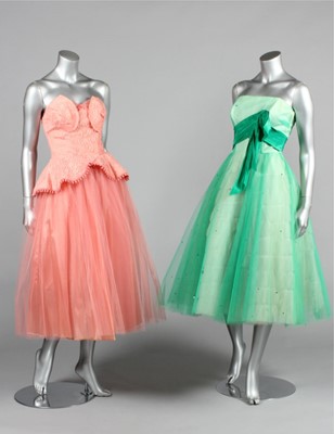 Lot 166 - Prom/dance dresses, mid-late 1950s, of...