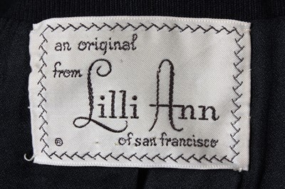 Lot 168 - A Lilli Ann black wool jacket, with velvet...