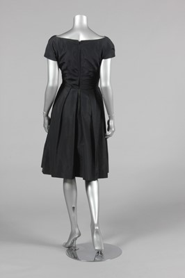Lot 169 - A Christian Dior New York black faille...