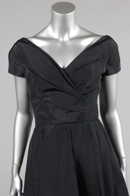 Lot 169 - A Christian Dior New York black faille...