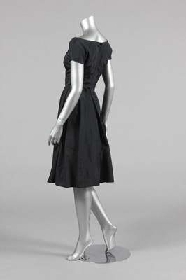 Lot 169 - A Christian Dior New York black faille...