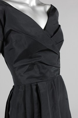 Lot 169 - A Christian Dior New York black faille...