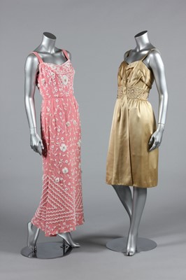 Lot 172 - Four beaded evening gowns, circa 1960,...