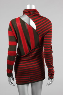 Lot 161 - An Atsuro Tayama striped knitted rayon/wool...