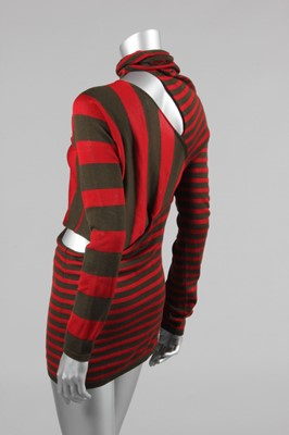 Lot 161 - An Atsuro Tayama striped knitted rayon/wool...