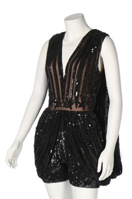 Lot 110 - A sequinned playsuit sample for Elie Saab,...