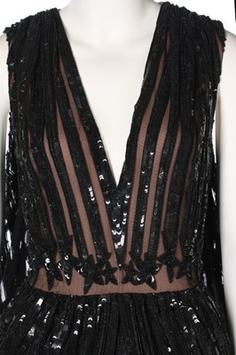 Lot 110 - A sequinned playsuit sample for Elie Saab,...