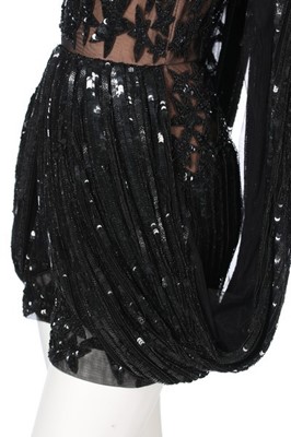 Lot 110 - A sequinned playsuit sample for Elie Saab,...