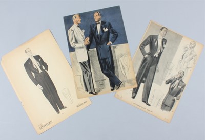 Lot 190 - Menswear fashion plates, dating from the 1860s-...