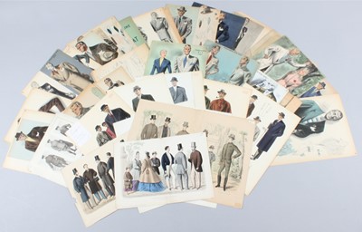 Lot 190 - Menswear fashion plates, dating from the 1860s-...