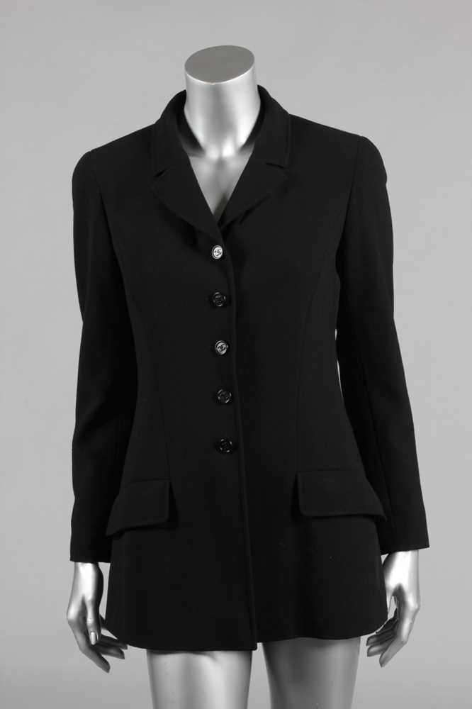 Lot 192 - A Chanel boutique black jacket, 1990s,...
