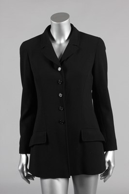 Lot 192 - A Chanel boutique black jacket, 1990s,...