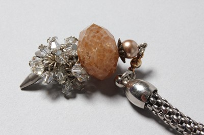 Lot 193 - An Erickson Beamon pearl beaded and silver...
