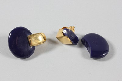 Lot 195 - Two pairs of YSL Rive Gauche earrings, 1980s,...