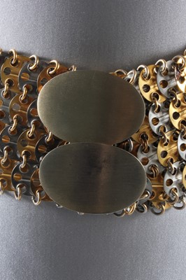 Lot 201 - A Paco Rabanne chainmail belt, 1960s, with...