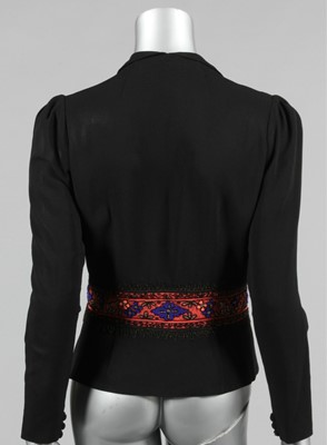 Lot 202 - A Vionnet labelled jacket, late 1930s, bearing...