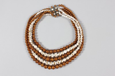 Lot 203 - A Christian Dior beaded necklace, 1959, the...