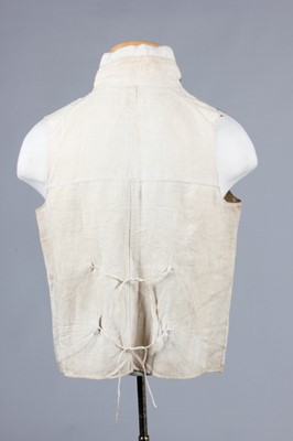 Lot 208 - An embroidered blue satin waistcoat circa 1780-...