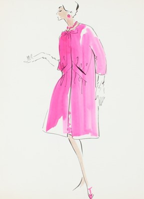 Lot 213 - Maison Carven fashion sketches, Spring-Summer...
