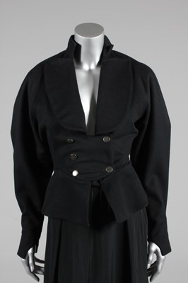 Lot 76 - A good Azzedine Alaia double-breasted black...