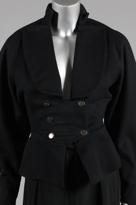 Lot 76 - A good Azzedine Alaia double-breasted black...