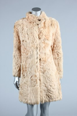 Lot 109 - A Mary Quant beige goat-skin coat, mid 1960s,...
