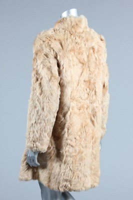 Lot 109 - A Mary Quant beige goat-skin coat, mid 1960s,...