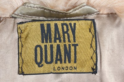 Lot 109 - A Mary Quant beige goat-skin coat, mid 1960s,...