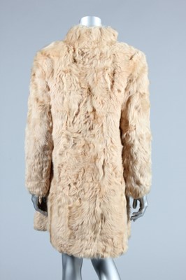 Lot 109 - A Mary Quant beige goat-skin coat, mid 1960s,...