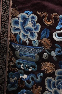 Lot 260 - An embroidered skirt, Chinese circa 1900, of...