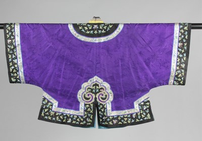 Lot 266 - A woman's purple damask informal jacket,...