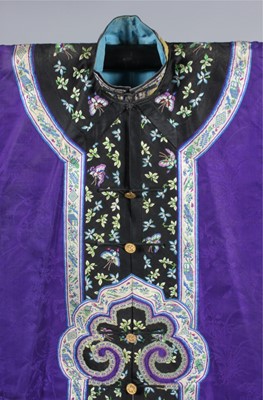 Lot 266 - A woman's purple damask informal jacket,...