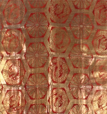 Lot 363 - A kesa of 17th century Kinran brocade,...