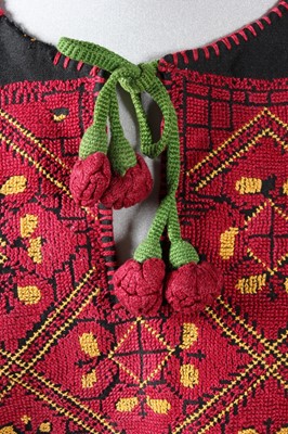 Lot 367 - Two embroidered Palestinian robes, 1960s, both...