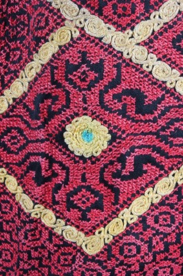 Lot 367 - Two embroidered Palestinian robes, 1960s, both...