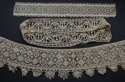 Lot 400 - Reticella lace, 17th century, approx 12...